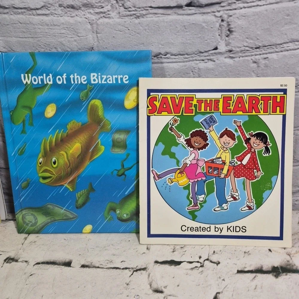 Vintage Educational Childrens Books Lot Of 17 Animals History‎ The Planet